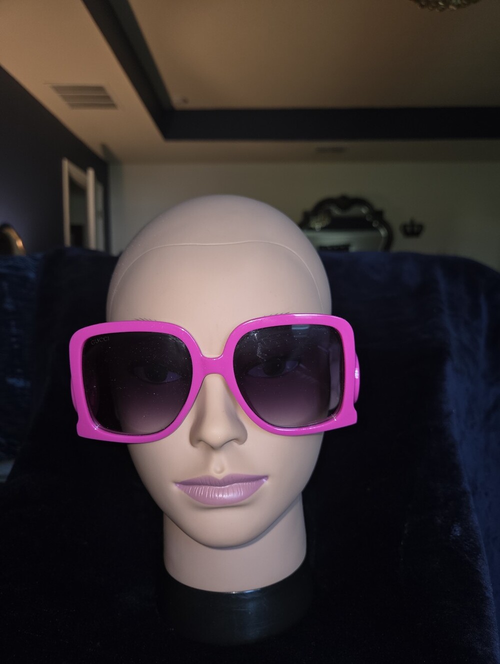 Bright Pink Sunglasses Oversided
